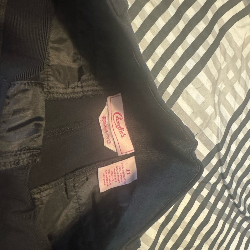 Candies Classic Woman Dress Pants – Black, Size 11 - Picture 3 of 7